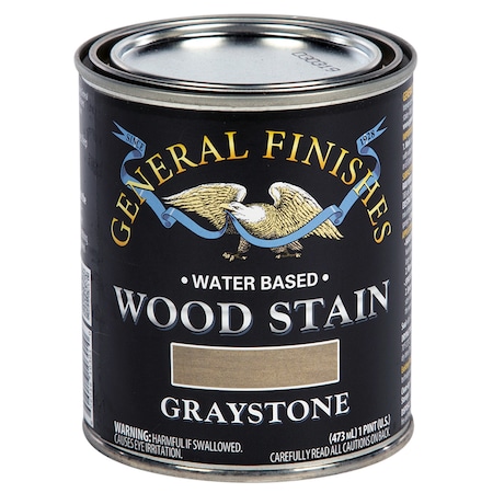 General Finishes 1 Pt Graystone Wood Stain Water-Based Penetrating Stain WQPT